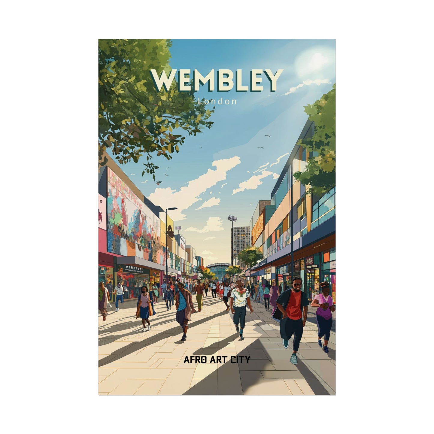 🇬🇧 United Kingdom - Wembley ｜ Poster