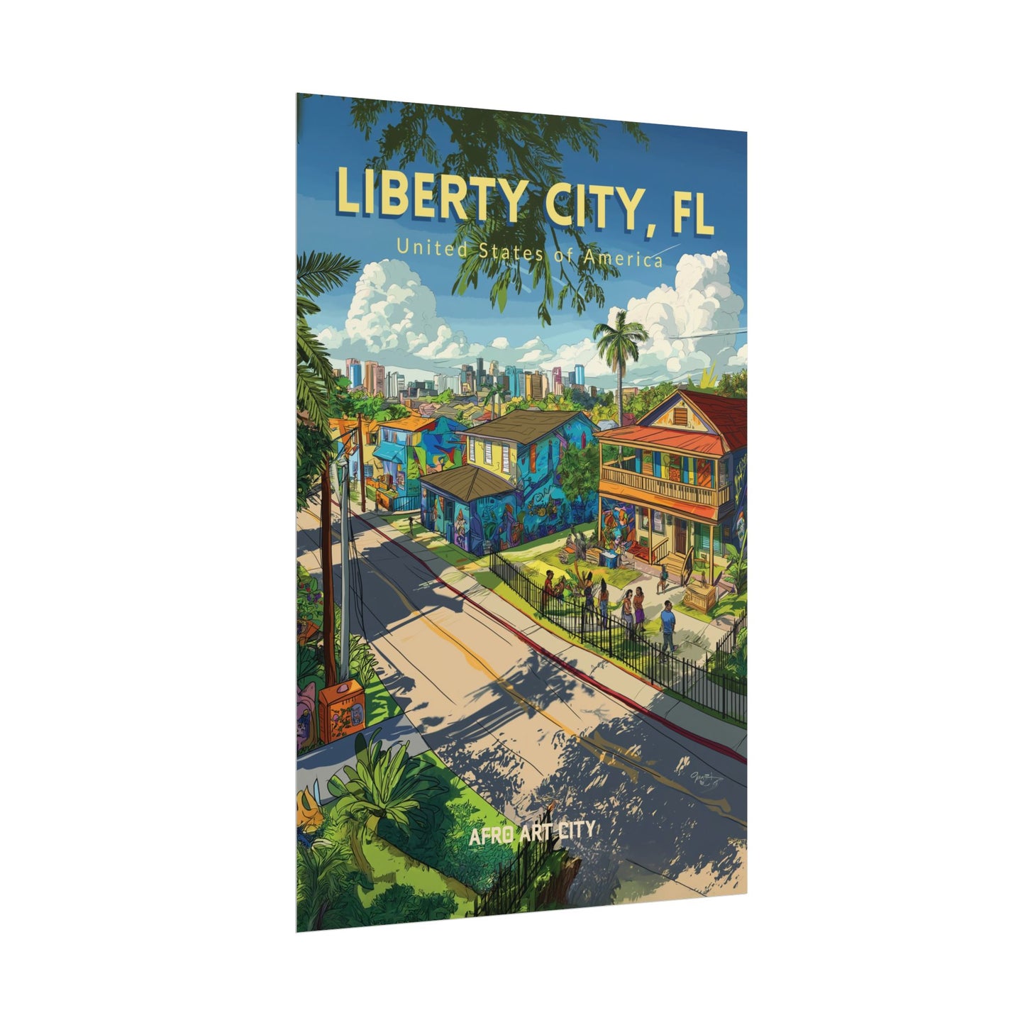 🇺🇸 United States - Liberty City, FL ｜ Poster