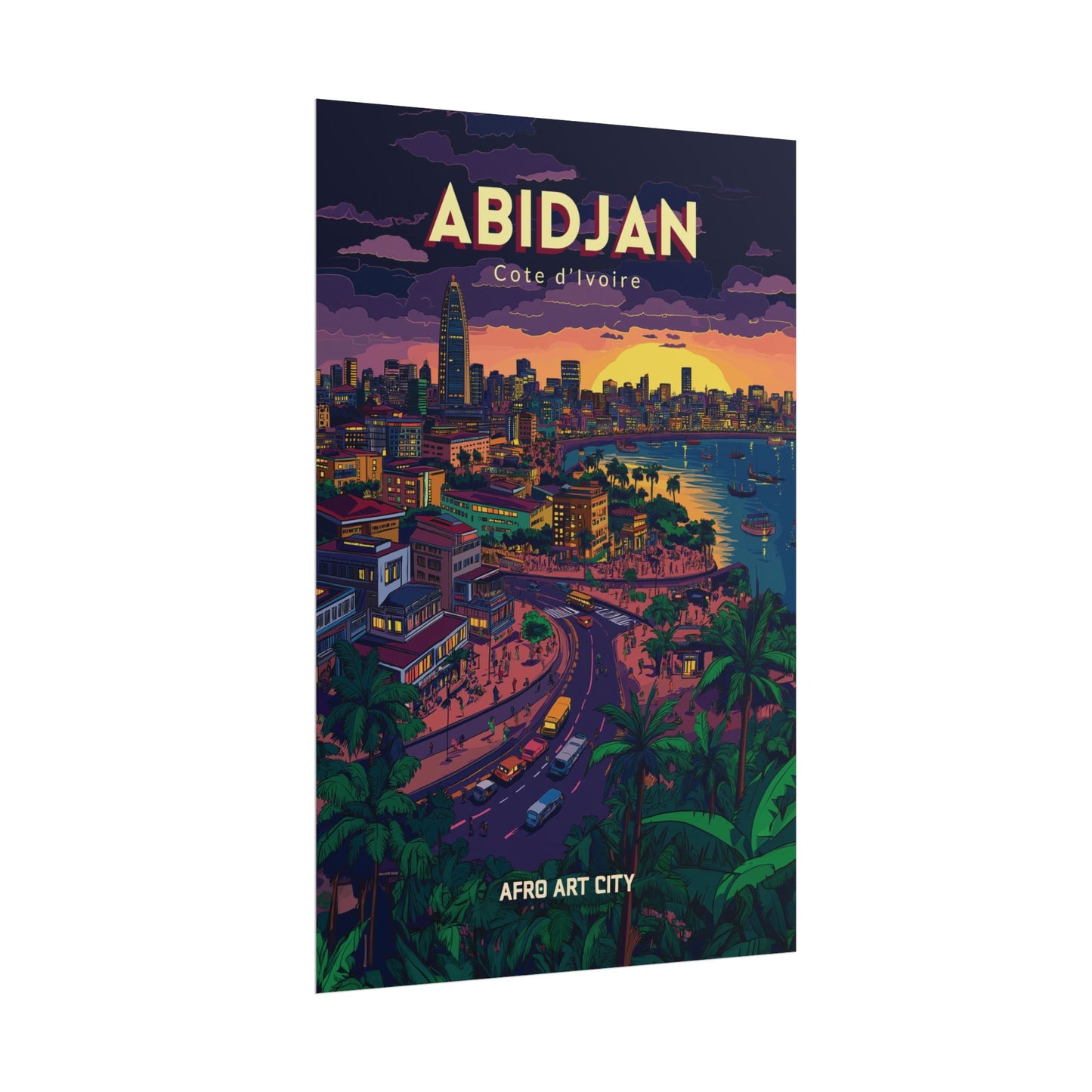 🇨🇮 Cote d'Ivoire - Abidjan ｜ Poster