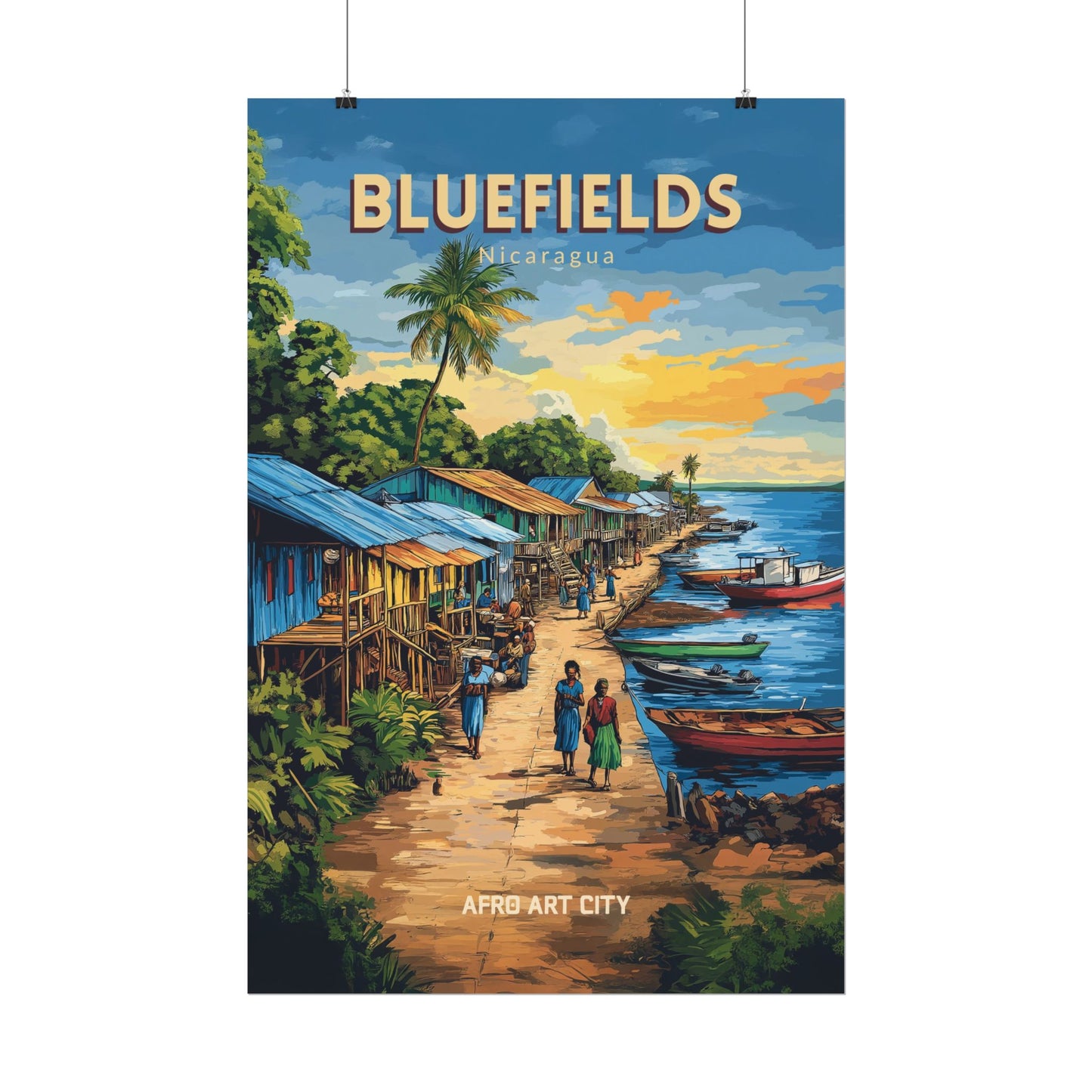 🇳🇮 Nicaragua - Bluefields ｜ Poster