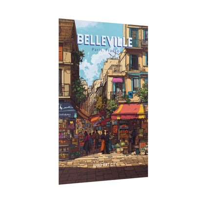 🇫🇷 France - Belleville, Paris ｜ Poster