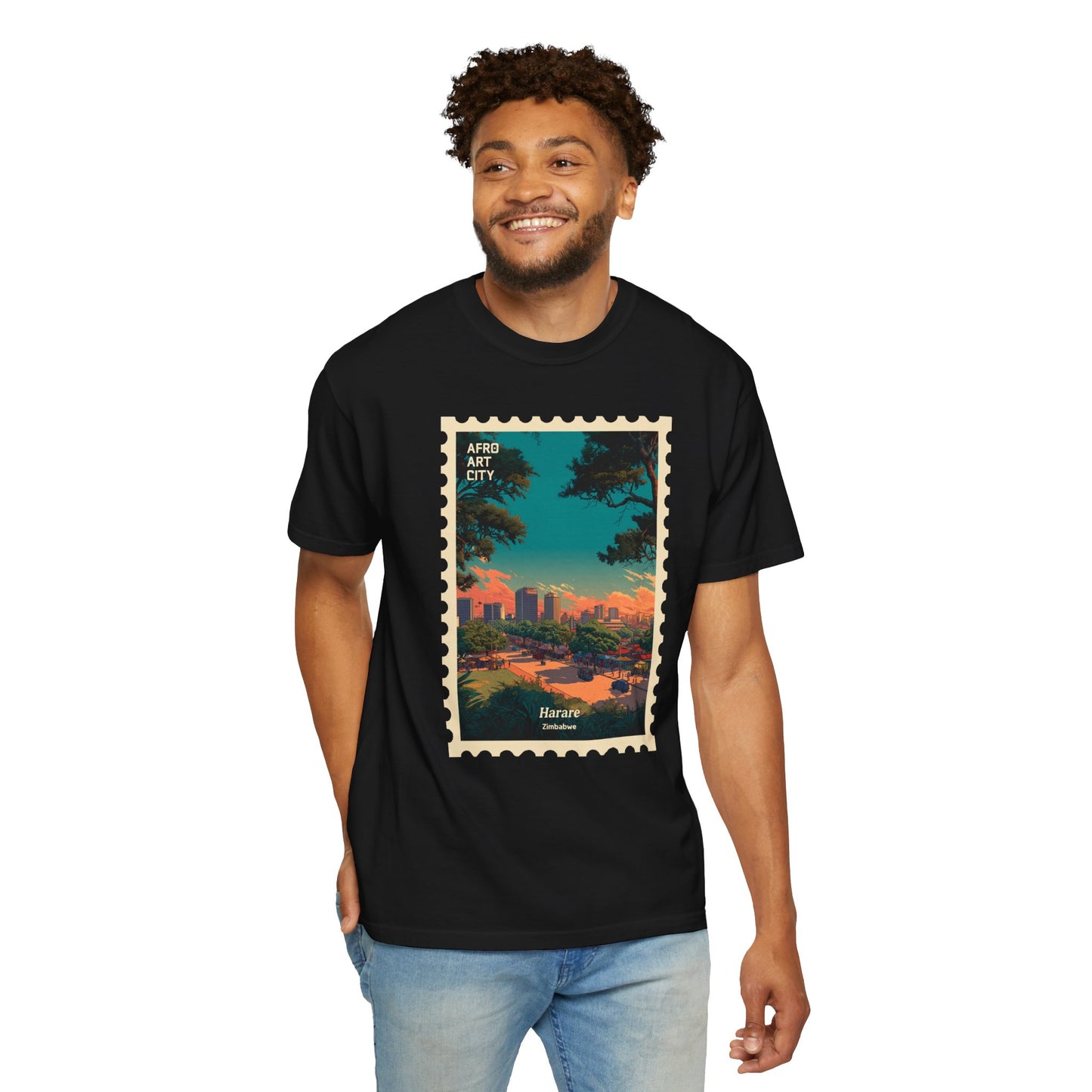 Zimbabwe - Harare | Postcards Travel T-Shirt
