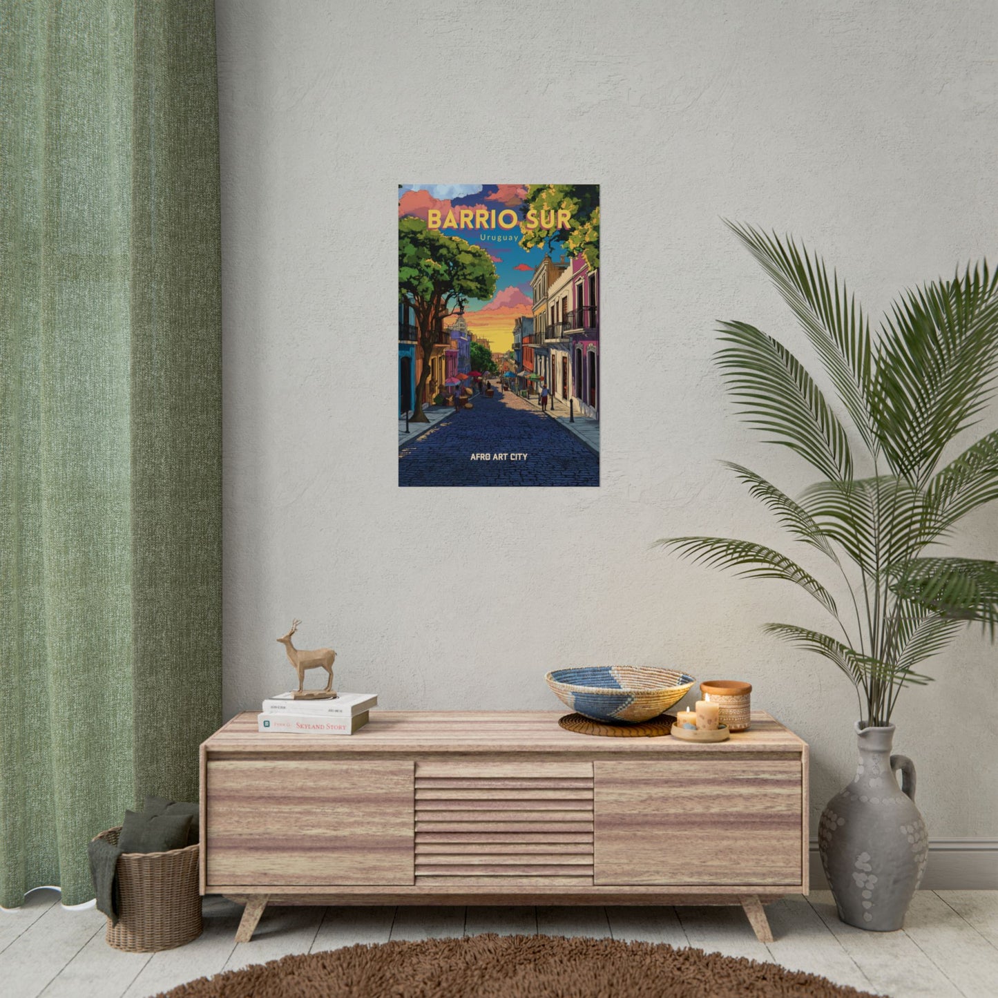 🇺🇾 Uruguay - Barrio Sur, Montevideo ｜ Poster