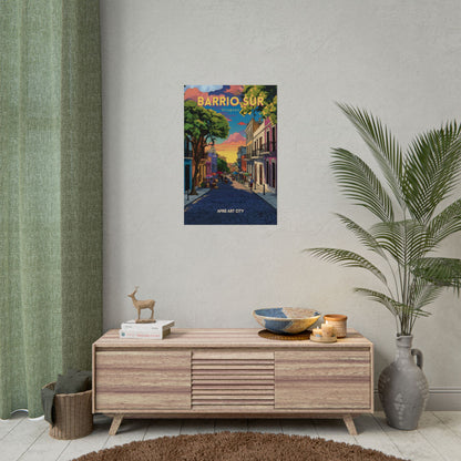 🇺🇾 Uruguay - Barrio Sur, Montevideo ｜ Poster