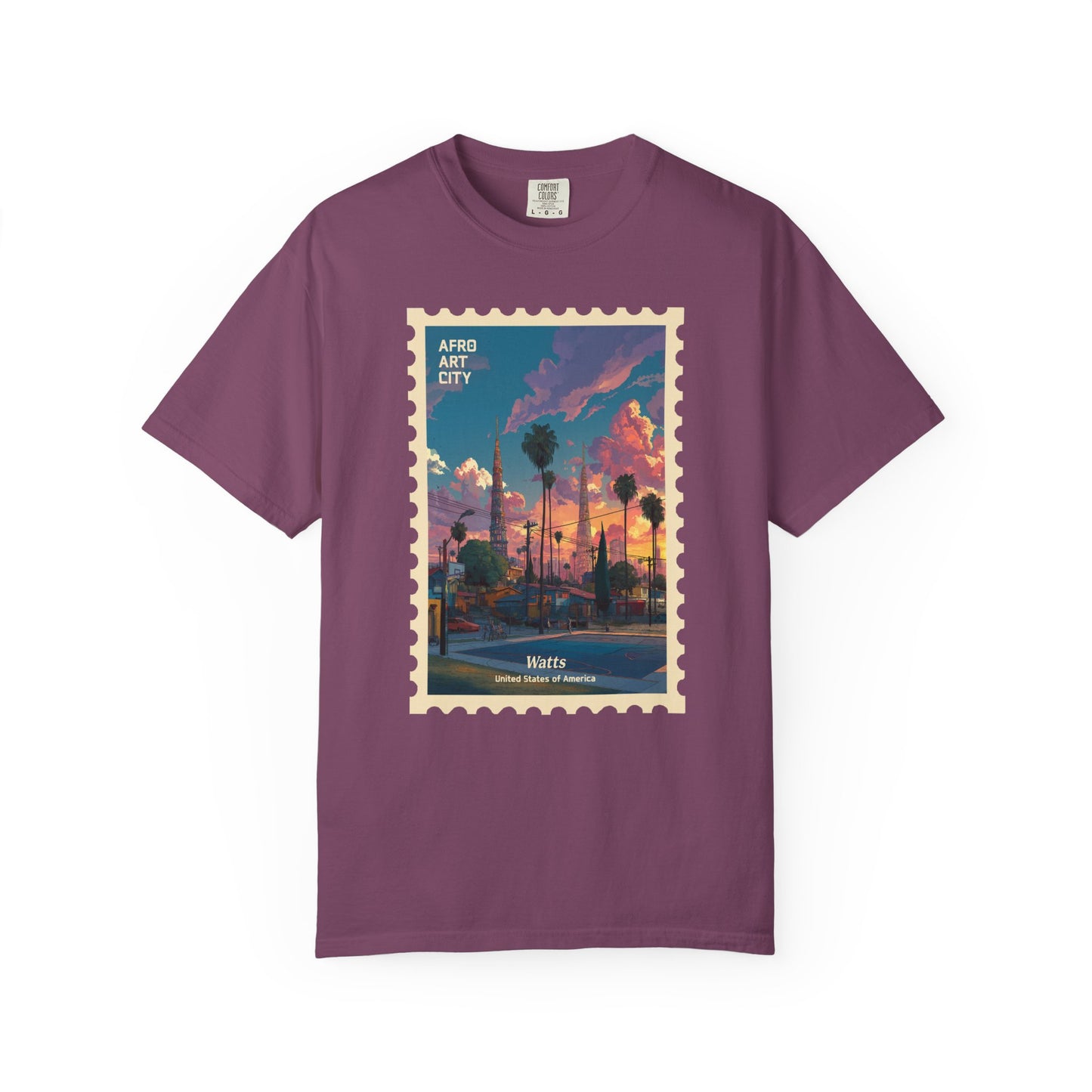 United States - California, Watts | Postcards Travel T-Shirt