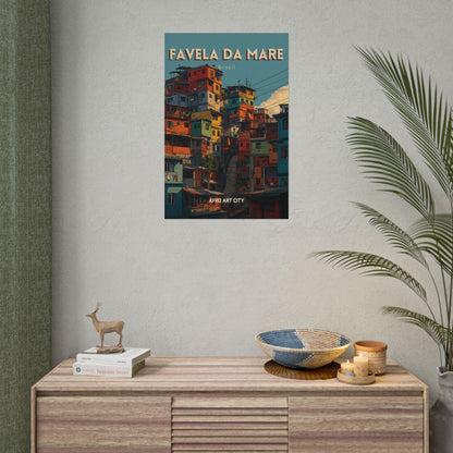 Brazil - Rio de Janeiro, Favela da Maré｜Poster