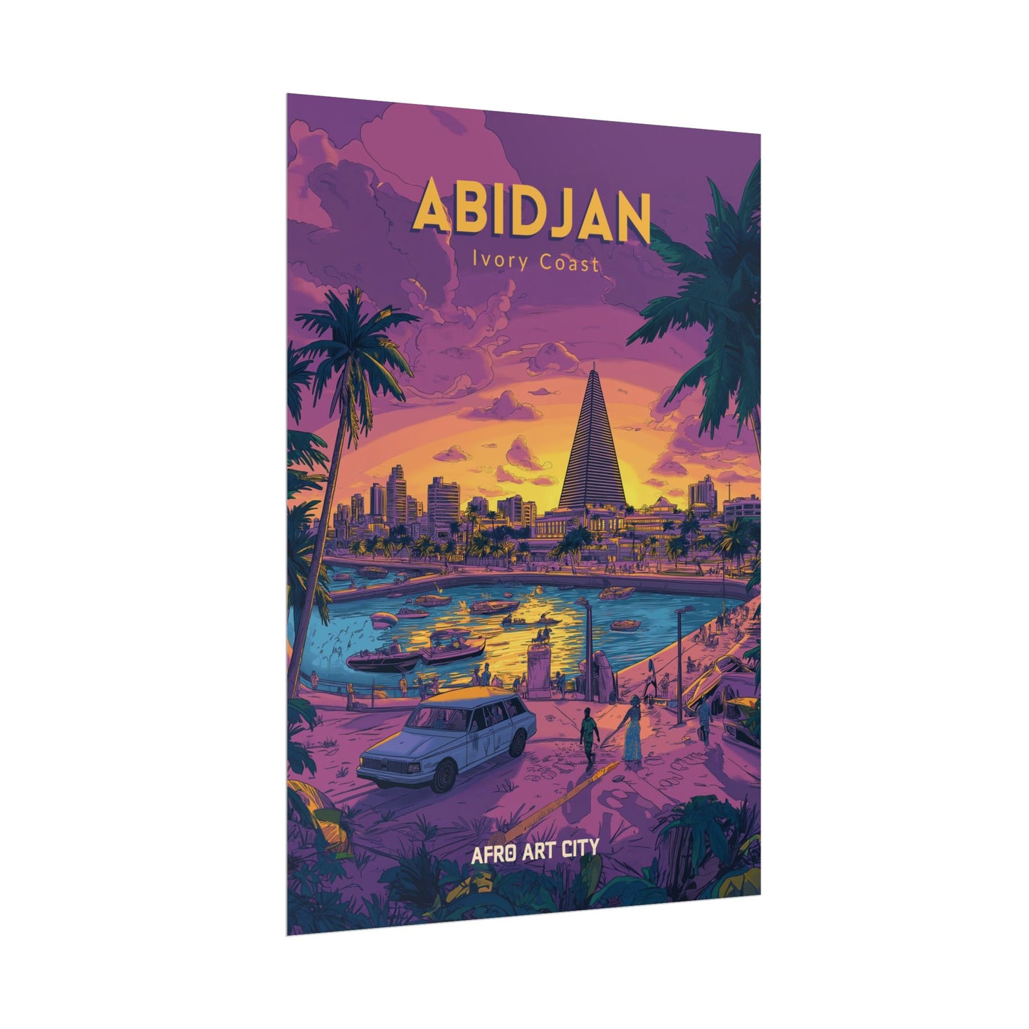 🇨🇮 Cote d'Ivoire - Abidjan - Ivory Coast｜ Poster