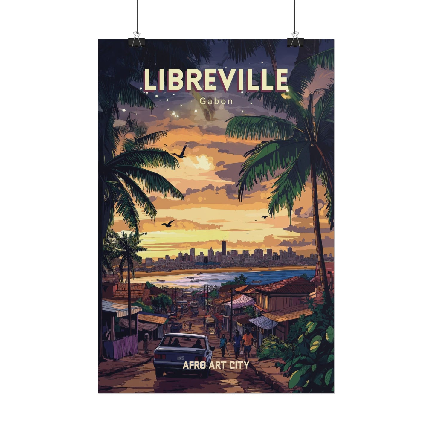 🇬🇦 Gabon - Libreville ｜ Poster