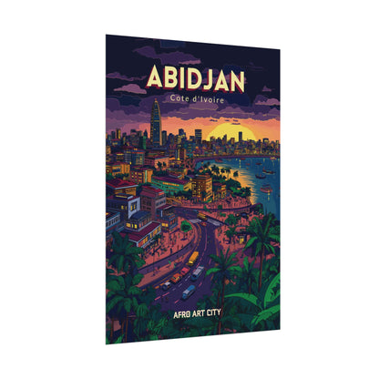 🇨🇮 Cote d'Ivoire - Abidjan ｜ Poster