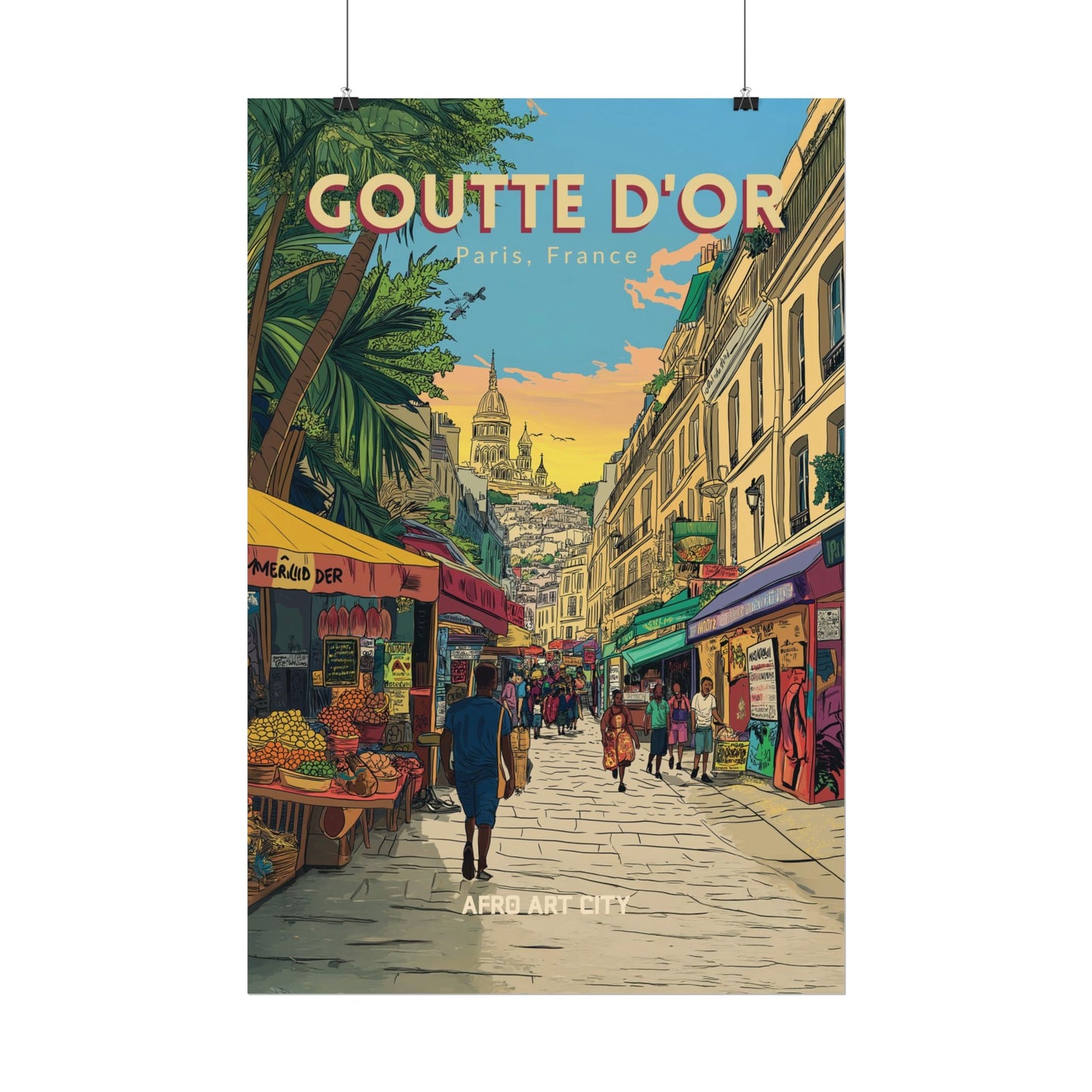 🇫🇷 France - Goutte d'or, Paris ｜ Poster