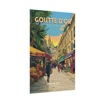 🇫🇷 France - Goutte d'or, Paris ｜ Poster