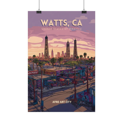 🇺🇸 United States - Watts, CA ｜ Poster
