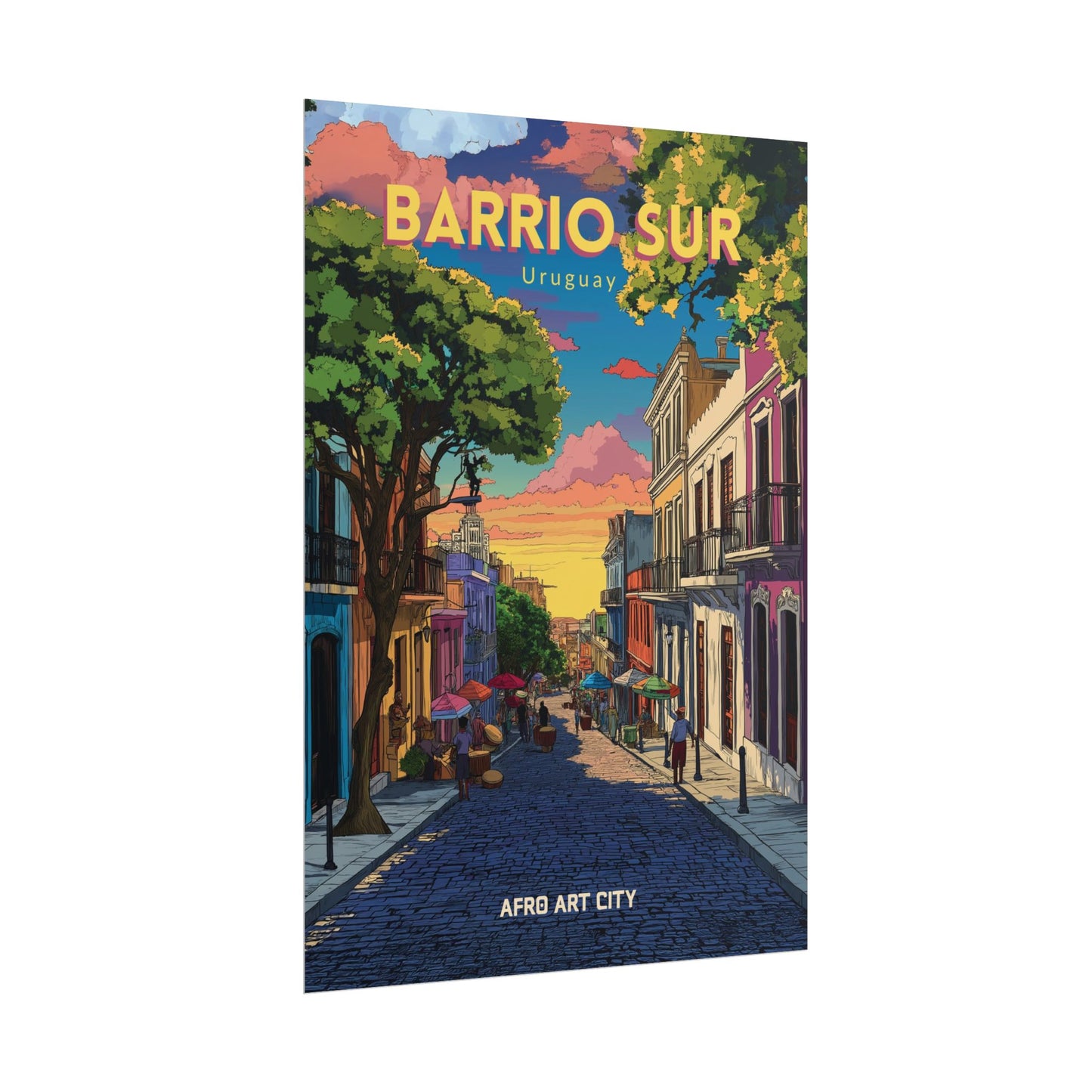 🇺🇾 Uruguay - Barrio Sur, Montevideo ｜ Poster