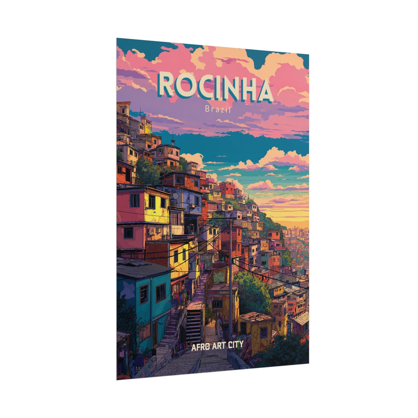 Brazil - Rio de Janeiro, Rocinha｜Poster