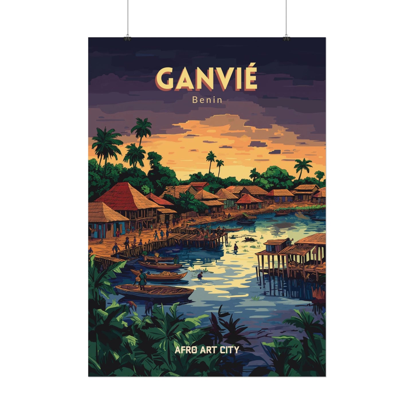 🇧🇯 Bénin - Ganvié ｜ Poster