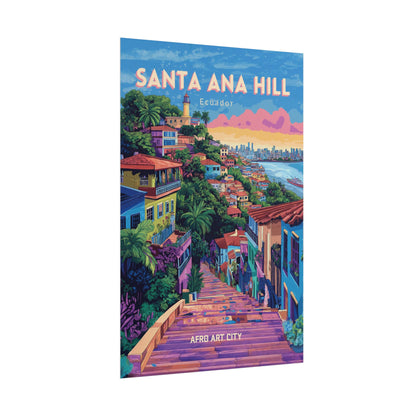 🇪🇨 Ecuador - Santa Ana Hill ｜ Poster