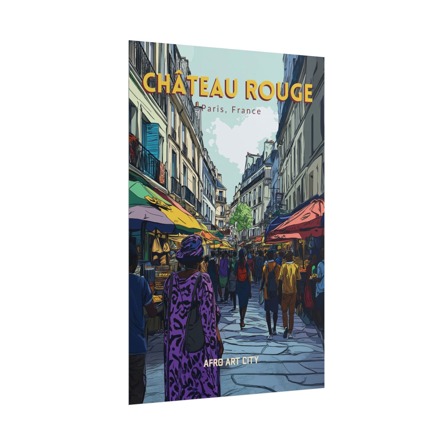 🇫🇷 France - Château Rouge, Paris ｜ Poster