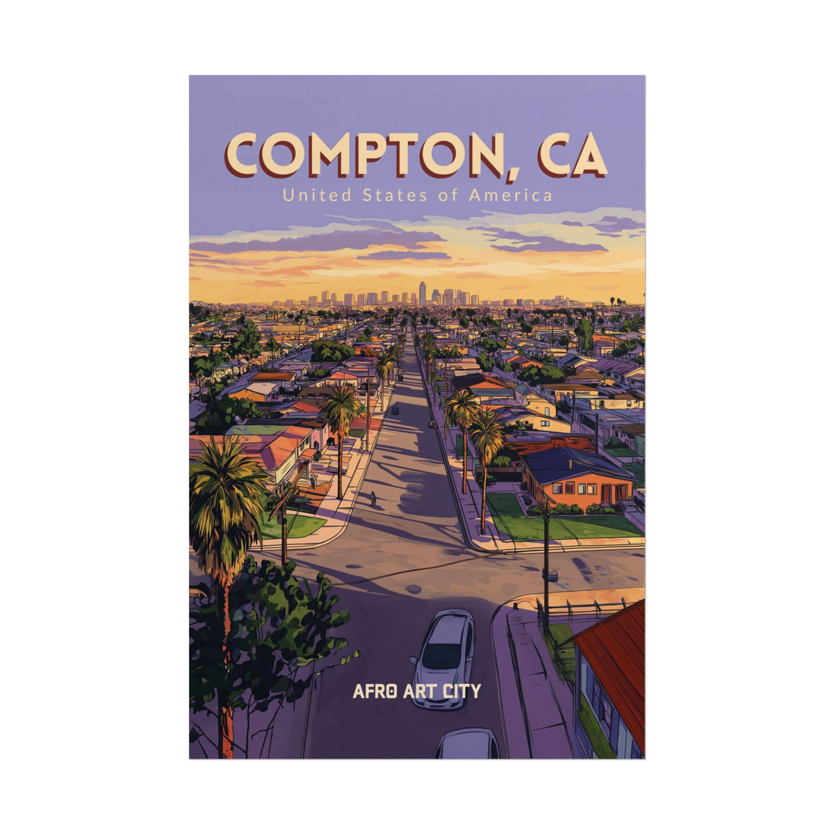 United States - California, Compton｜ Poster