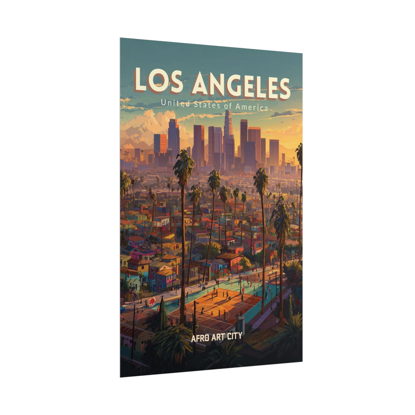 🇺🇸 United States of America - Los Angeles, CA ｜ Poster