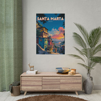 Brazil - Rio de Janeiro, Santa Marta｜Poster