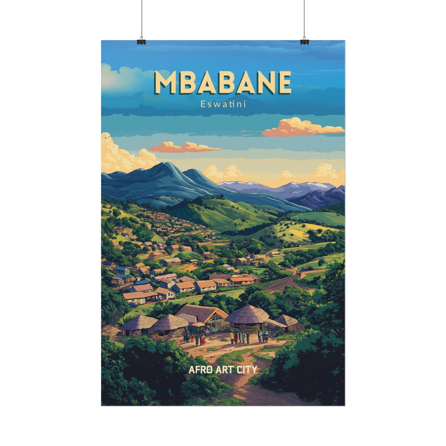 🇸🇿 Eswatini - Mbabane ｜ Poster