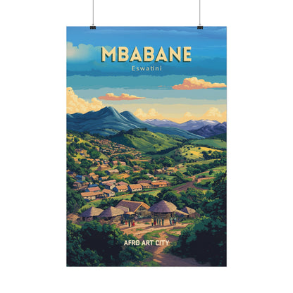 🇸🇿 Eswatini - Mbabane ｜ Poster