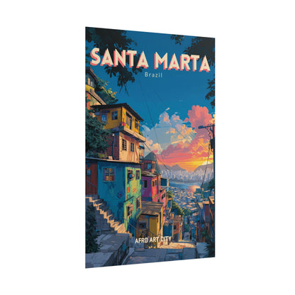 Brazil - Rio de Janeiro, Santa Marta｜Poster