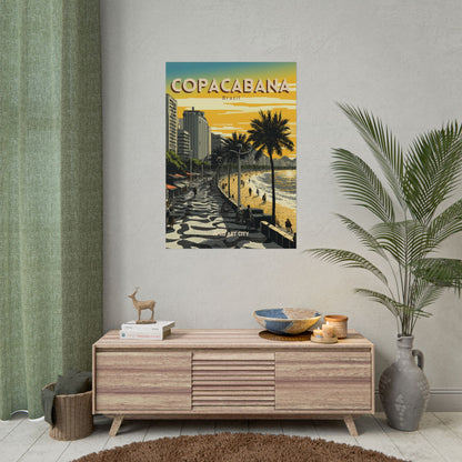 Brazil - Rio de Janeiro, Copacabana｜Poster