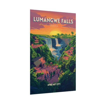 Zambia - Lumangwe falls ｜ Poster