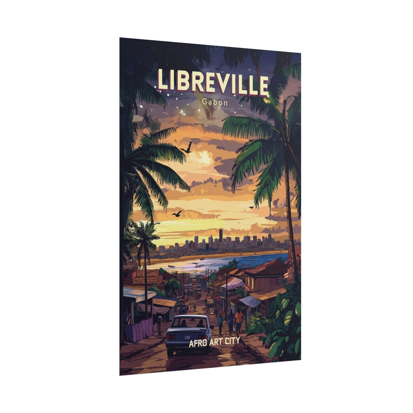 🇬🇦 Gabon - Libreville ｜ Poster