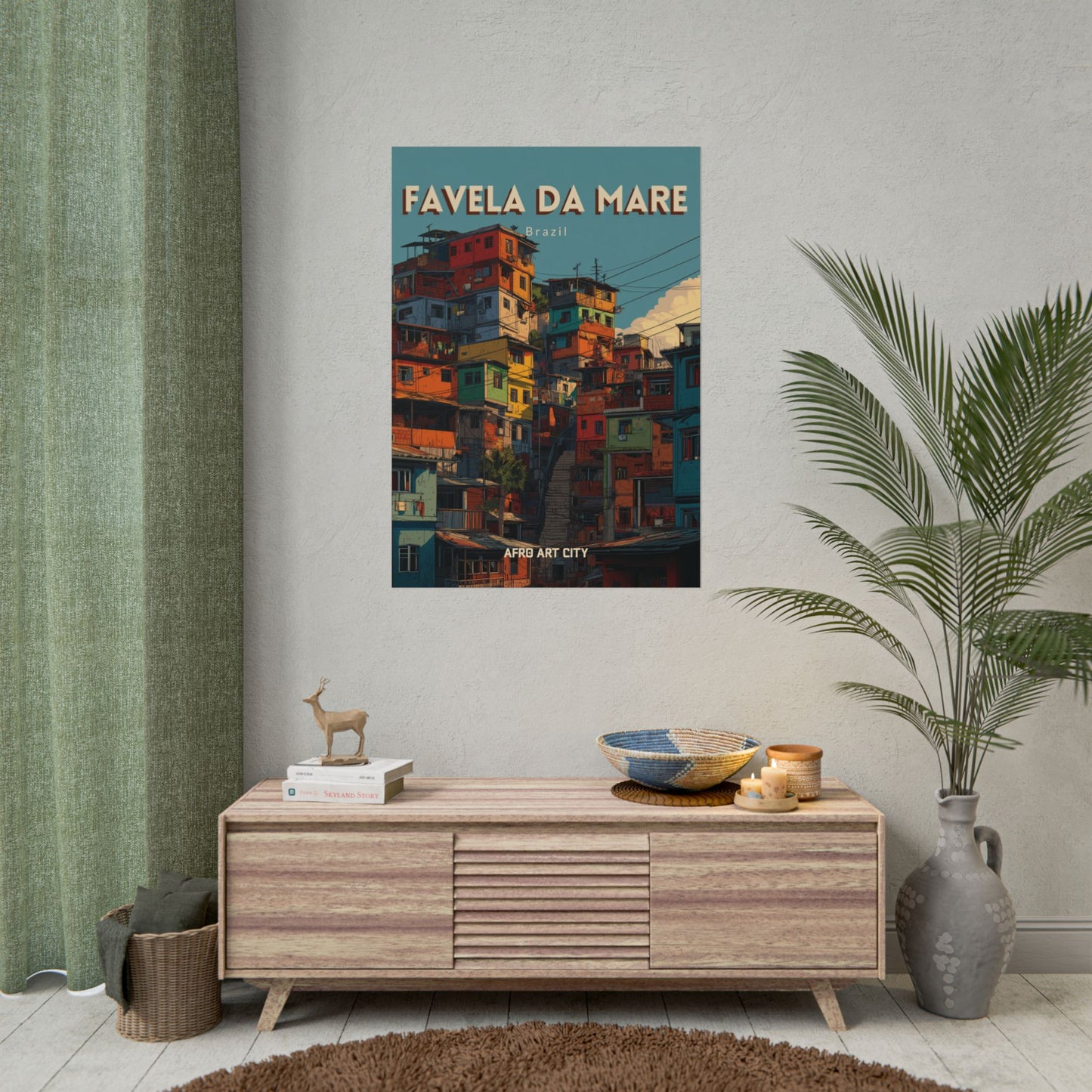 Brazil - Rio de Janeiro, Favela da Maré｜Poster