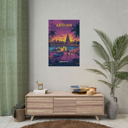 🇨🇮 Cote d'Ivoire - Abidjan - Ivory Coast｜ Poster