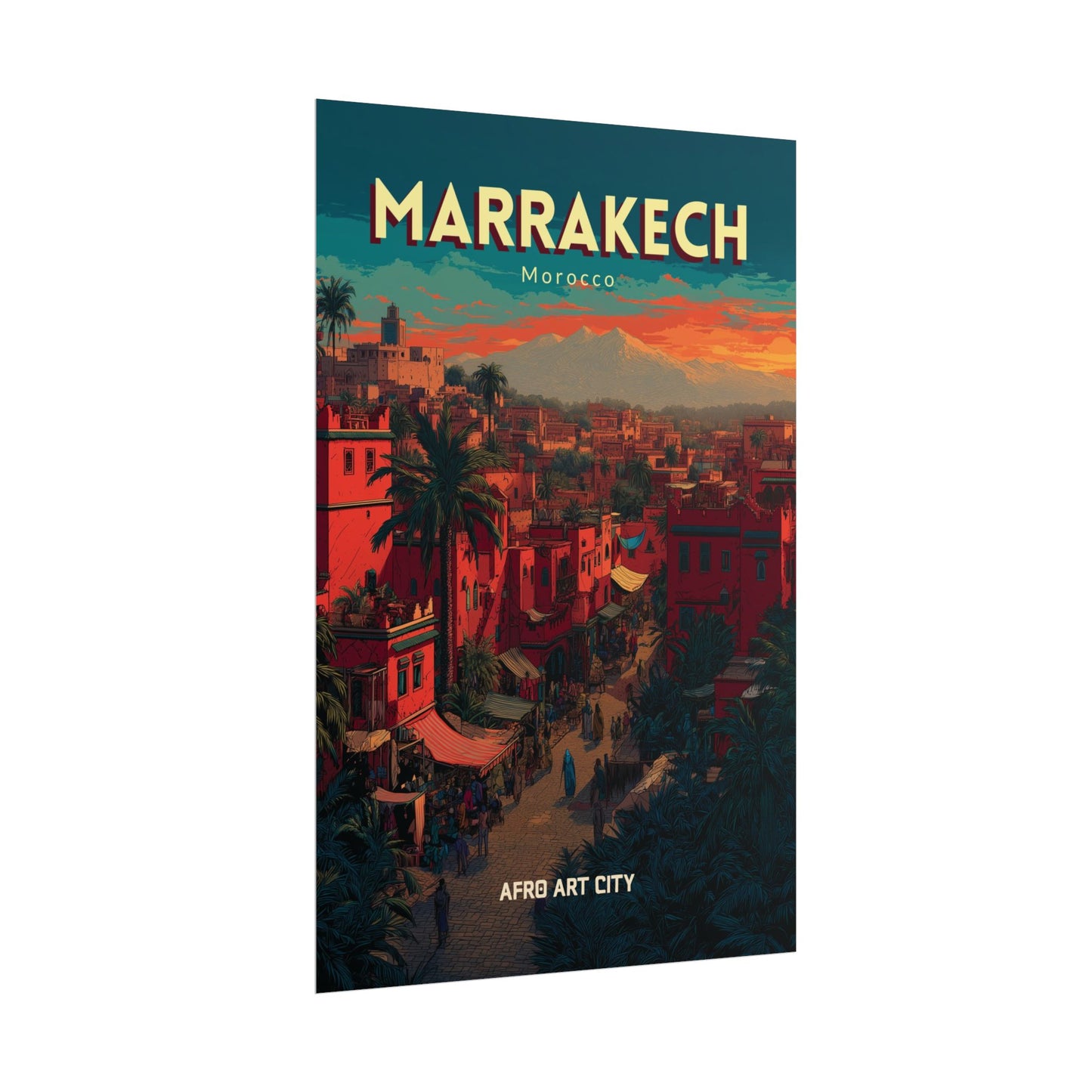 🇲🇦 Morocco - Marrakech ｜ Poster