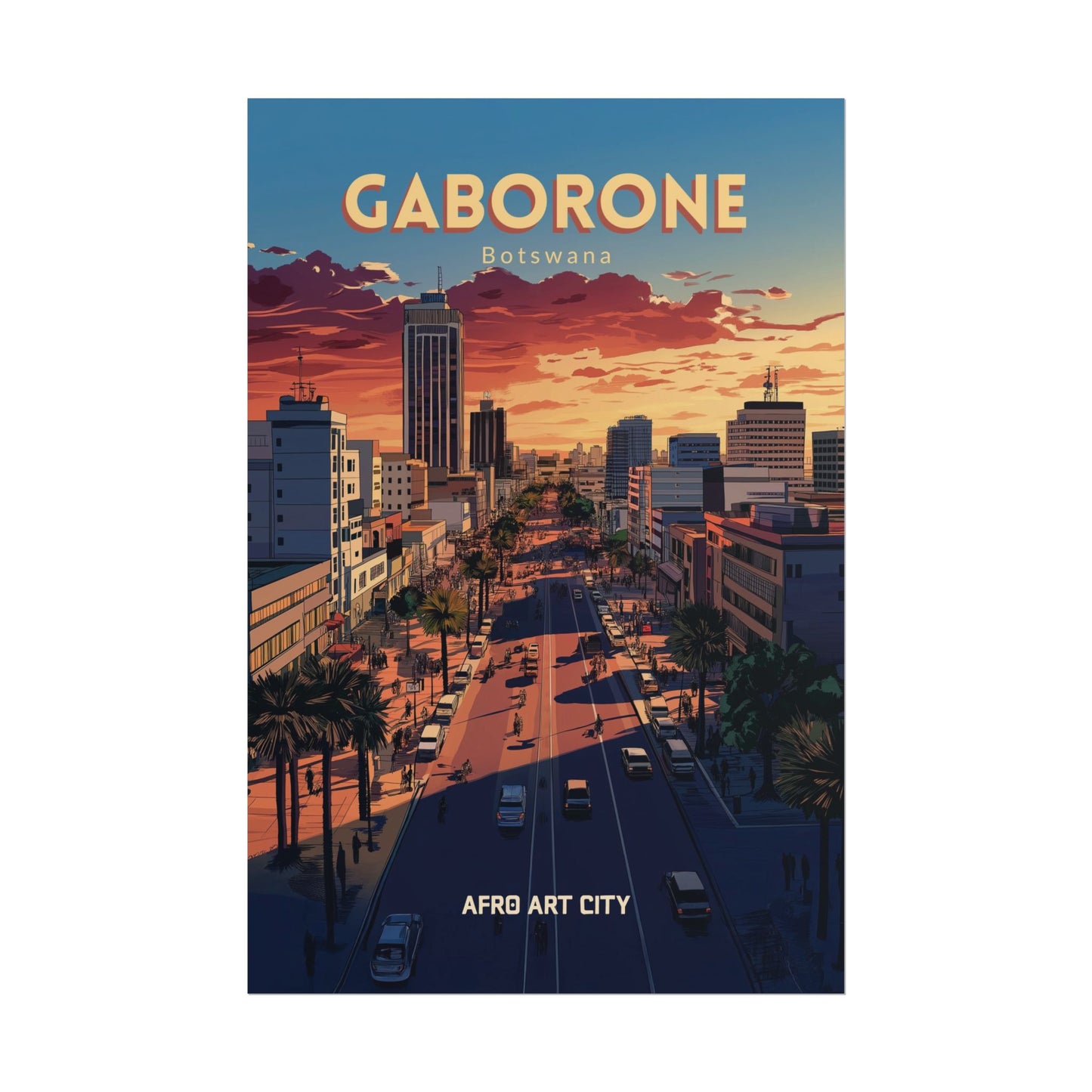 🇧🇼 Botswana - Gaborone ｜ Poster
