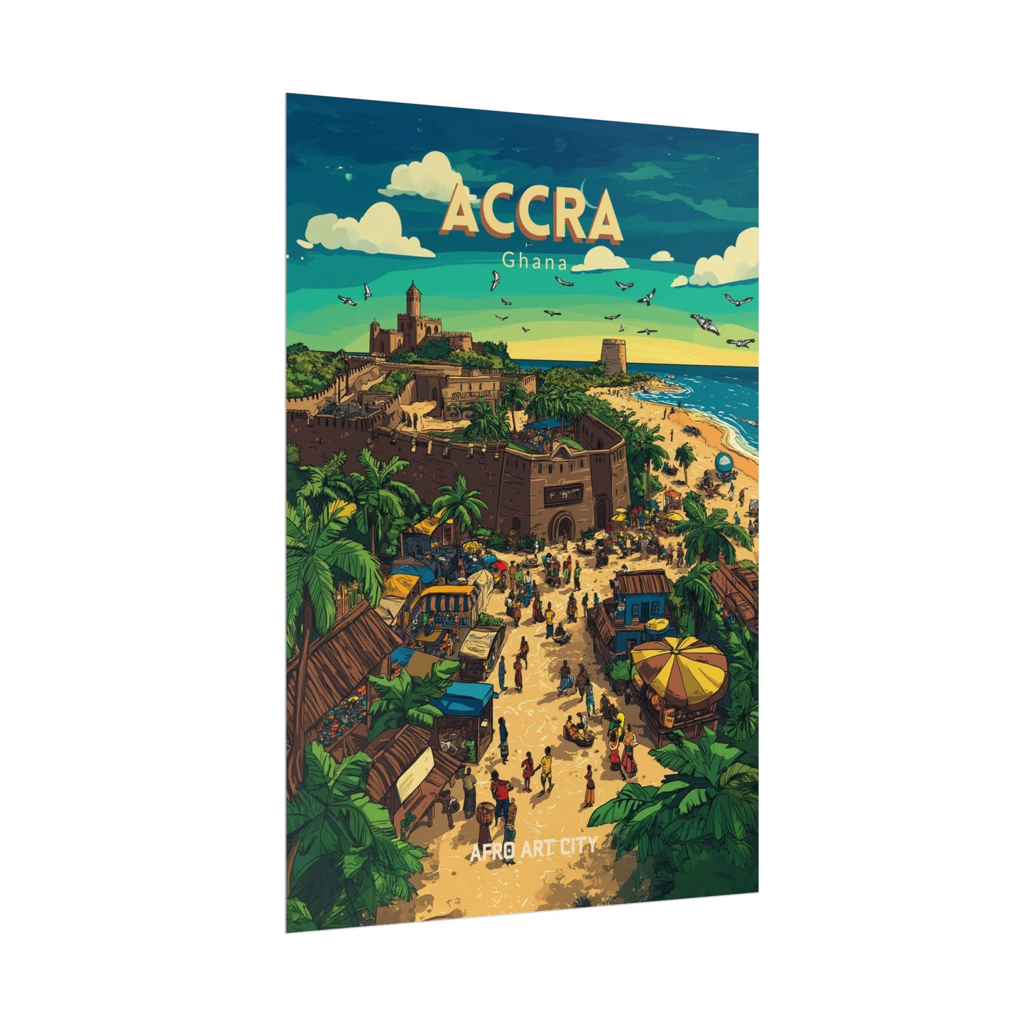 🇬🇭 Ghana - Accra ｜ Poster
