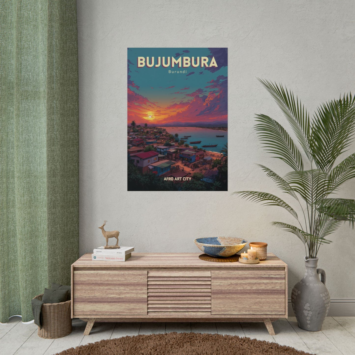 Burundi - Bujumbura｜Poster — City Map Travel Wall Art