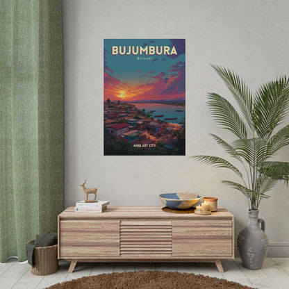 Burundi - Bujumbura｜Poster — City Map Travel Wall Art