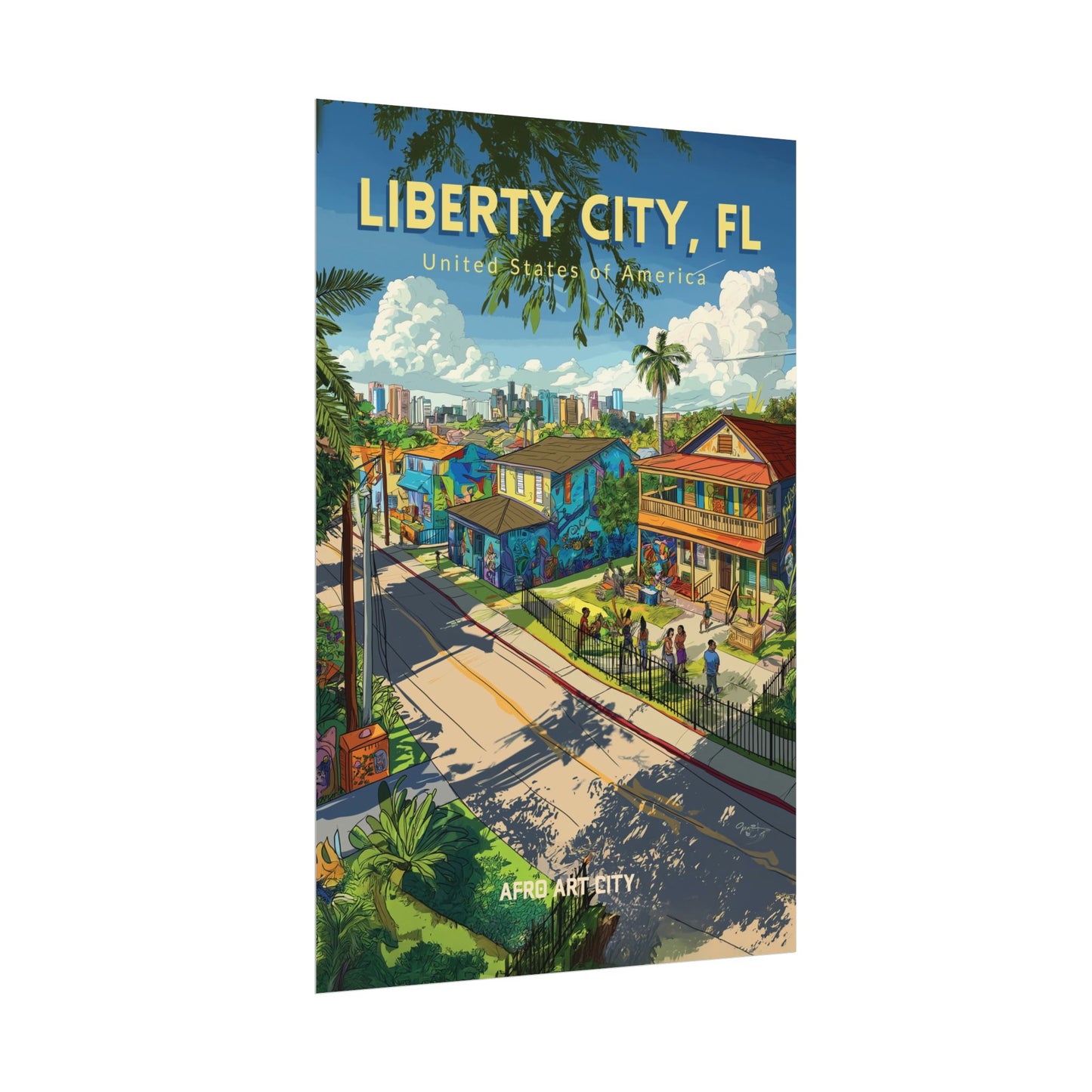 🇺🇸 United States - Liberty City, FL ｜ Poster
