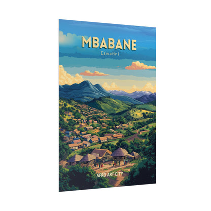 🇸🇿 Eswatini - Mbabane ｜ Poster