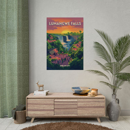 Zambia - Lumangwe falls ｜ Poster