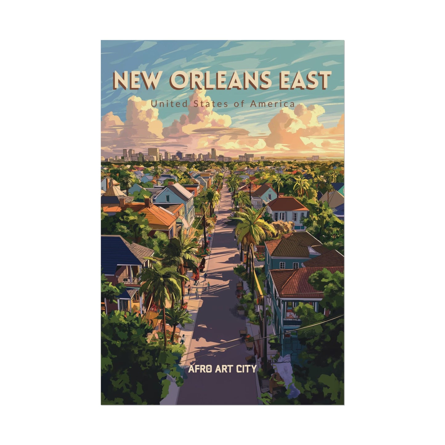 🇺🇸 United States - New Orleans East, LA ｜ Poster