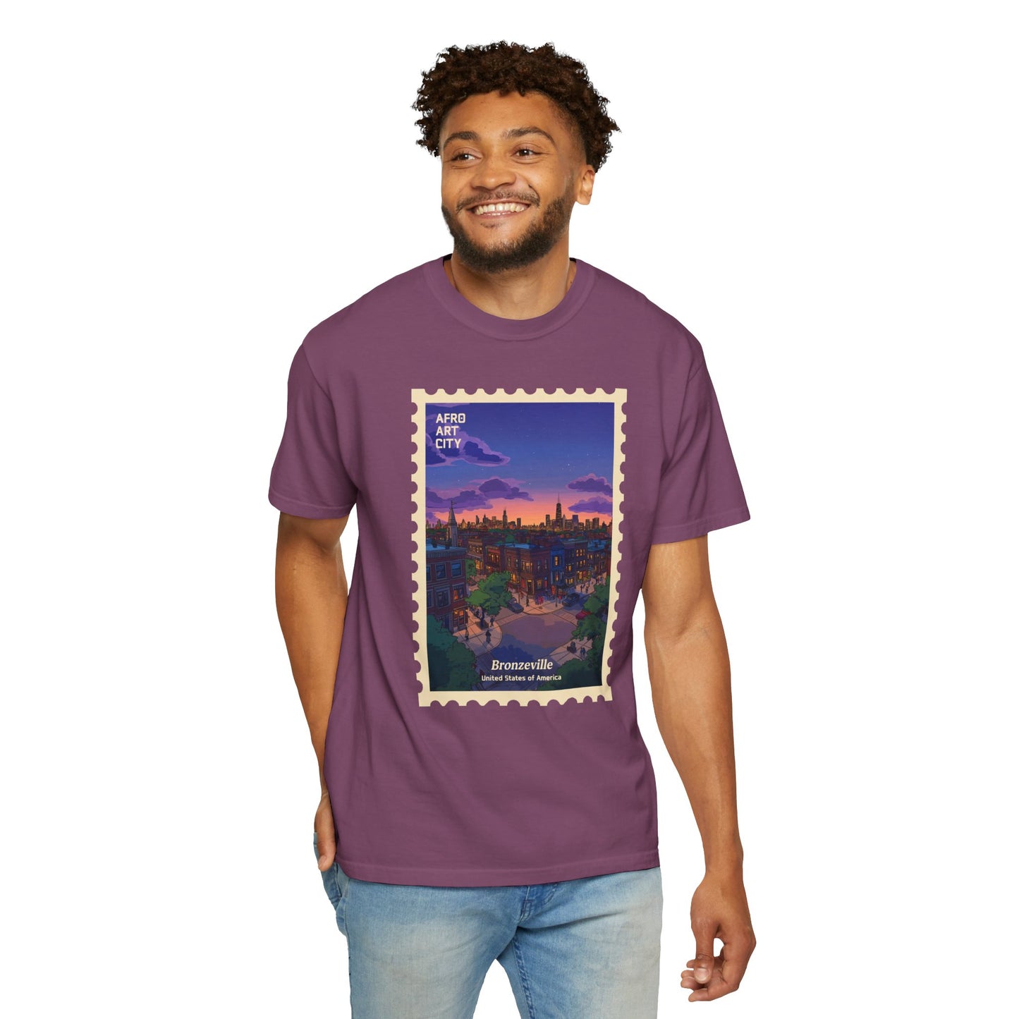 United States - Illinois, Bronzeville | Postcards Travel T-Shirt