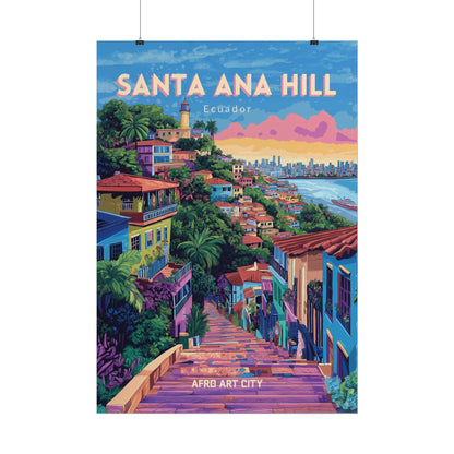 🇪🇨 Ecuador - Santa Ana Hill ｜ Poster