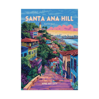 🇪🇨 Ecuador - Santa Ana Hill ｜ Poster