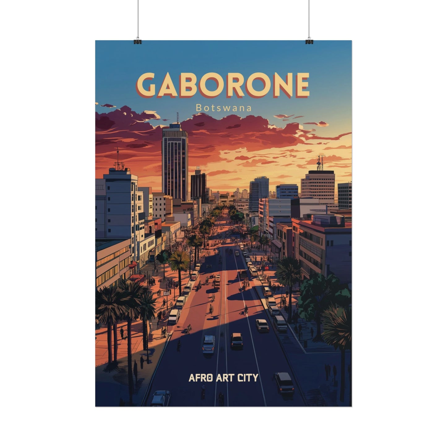 🇧🇼 Botswana - Gaborone ｜ Poster