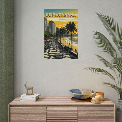Brazil - Rio de Janeiro, Copacabana｜Poster
