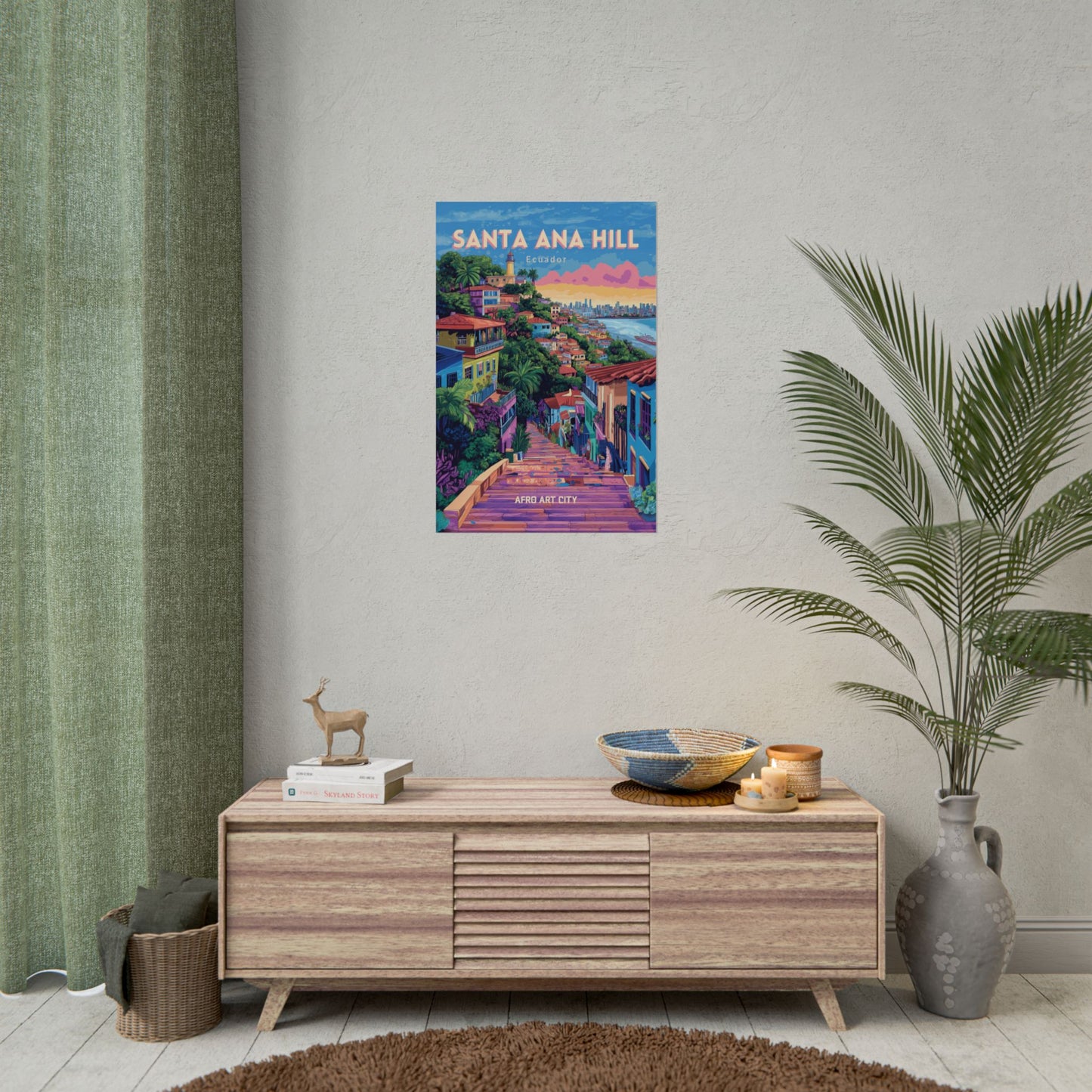 🇪🇨 Ecuador - Santa Ana Hill ｜ Poster