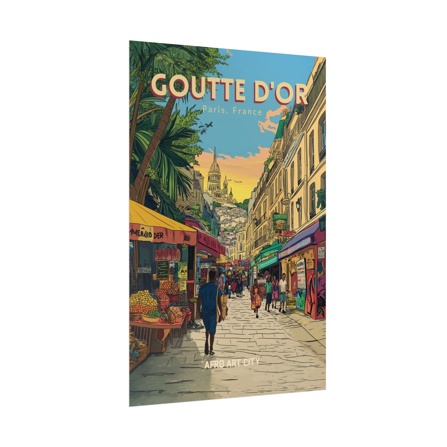 🇫🇷 France - Goutte d'or, Paris ｜ Poster