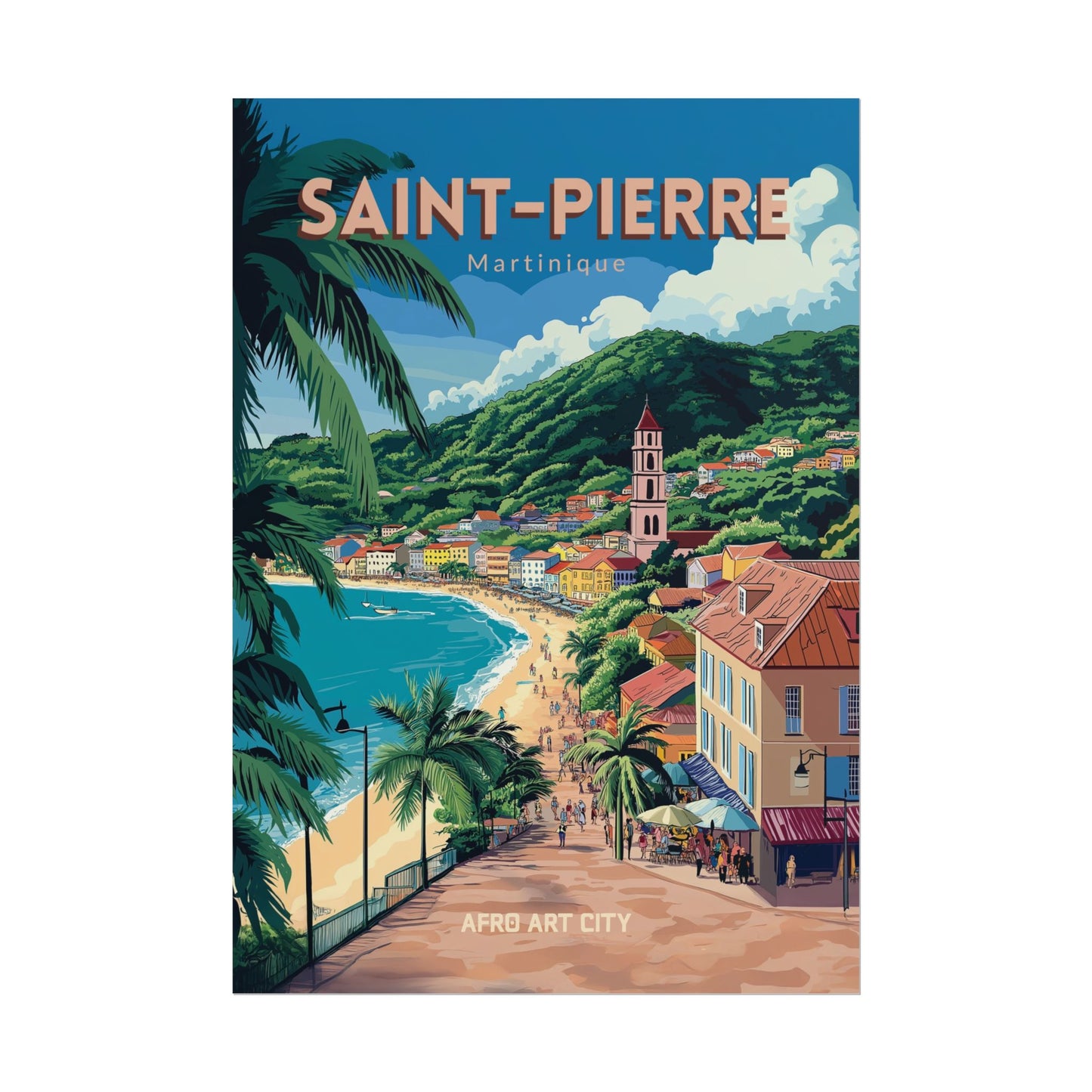 Martinique - Saint-Pierre ｜ Poster