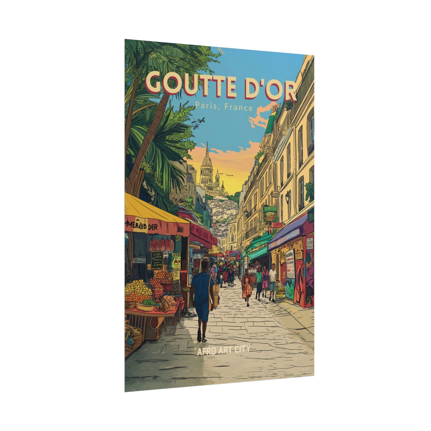 🇫🇷 France - Goutte d'or, Paris ｜ Poster